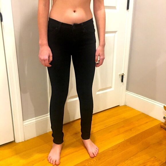 Hudson size 24 black skinny jeans - Picture 3 of 8